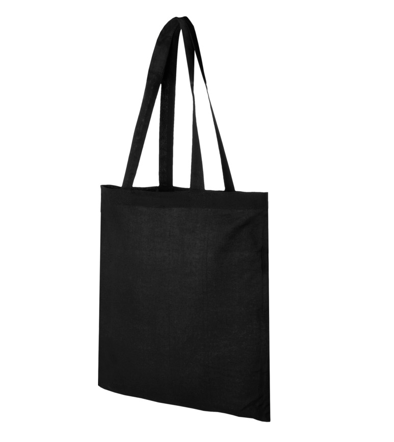 Sac shopping coton140 gr/m² 7L – Noir – Image 2